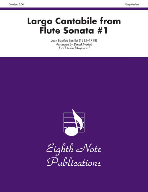 Largo Cantabile (From Flute Sonata #1) Part(S) for Flute and Keyboard
