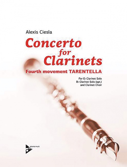 Concerto For Clarinets, Fourth Movement: Tarentella E-Flat Clarinet Solo (Opt. B-Flat Clarinet Solo) And Clarinet Choir Conductor Score & Parts