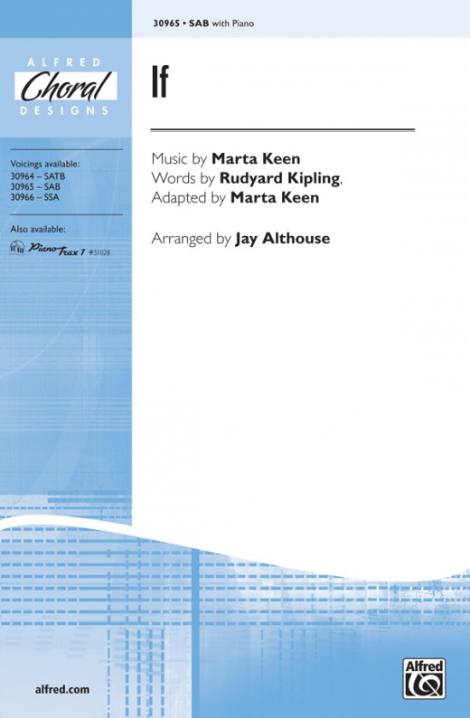 If Choral Octavo - Inspiring Choir Music for SAB Voices