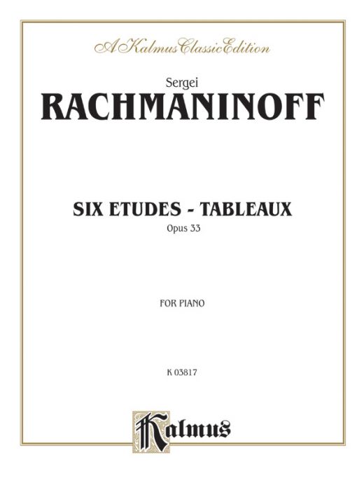 Etudes Tableaux, Opus 33 Book - Piano Sheet Music by Sergei Rachmaninoff