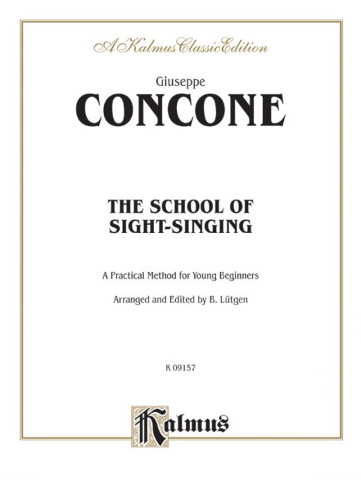 The School Of Sight-Singing: Practical Method For Young Beginners (Lutgen) Book