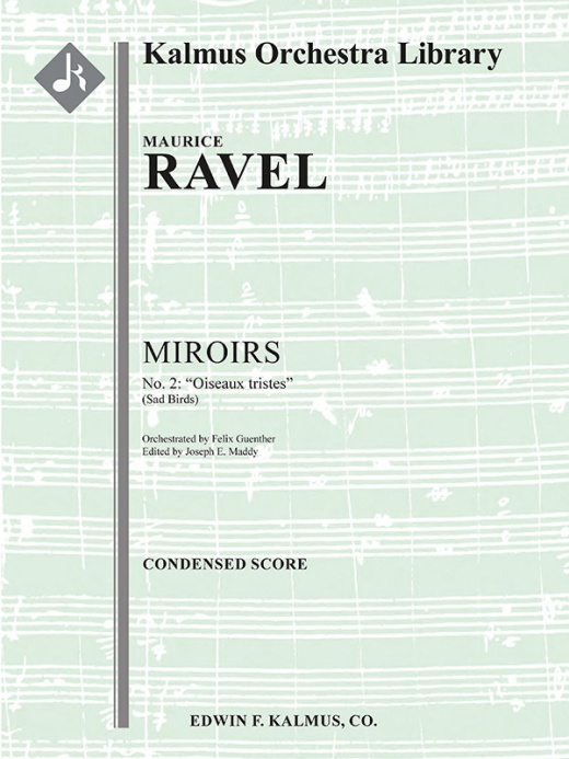 Miroirs No. 2: Oiseaux Tristes Conductor Score