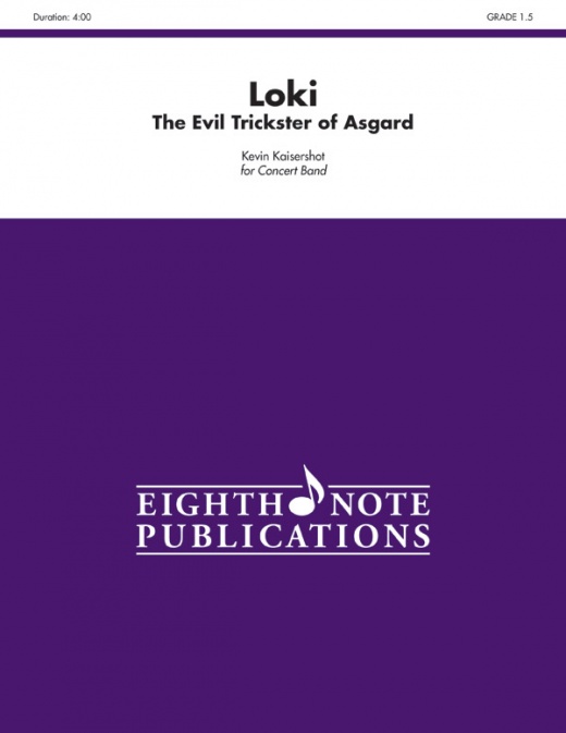 Loki The Evil Trickster Of Asgard Conductor Score & Parts