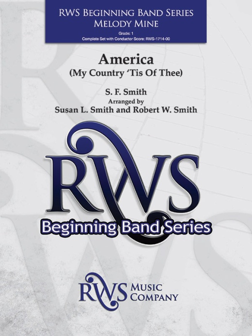 America: My Country 'Tis Of Thee Melody Mine Conductor Score & Parts