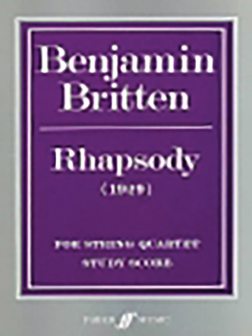 Rhapsody Parts: Elevate Your String Quartet with Benjamin Britten's Faber Edition Composition