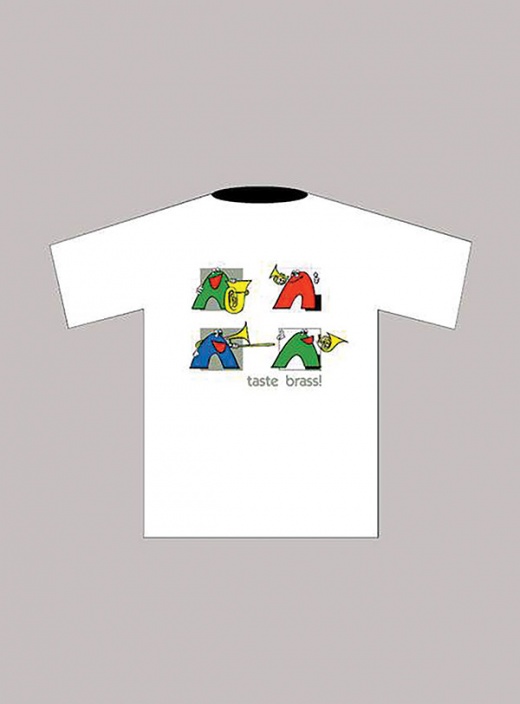 Taste Brass T-Shirt: White (Large)