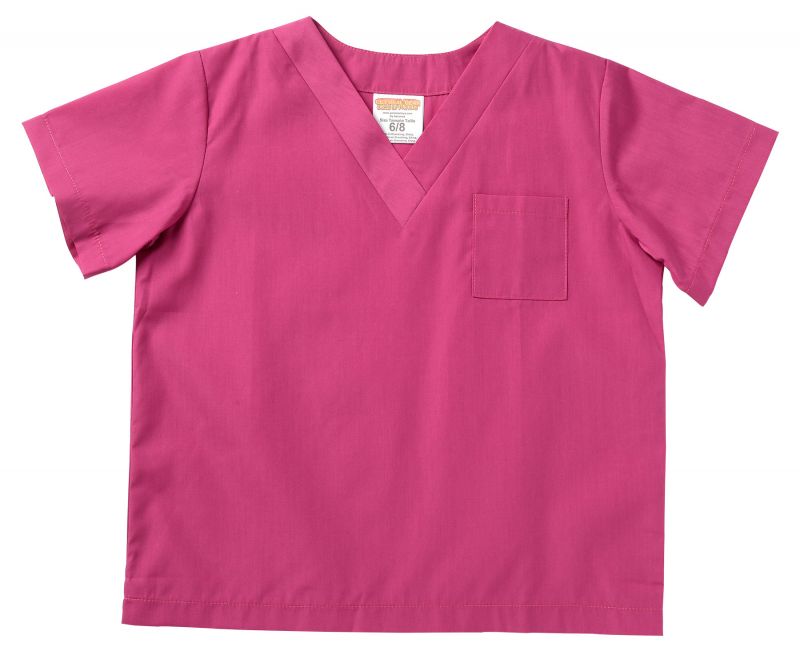 Dr. Scrubs Size 4/6 - 32-50 Lbs, Height 35-44" Fuchsia Pink