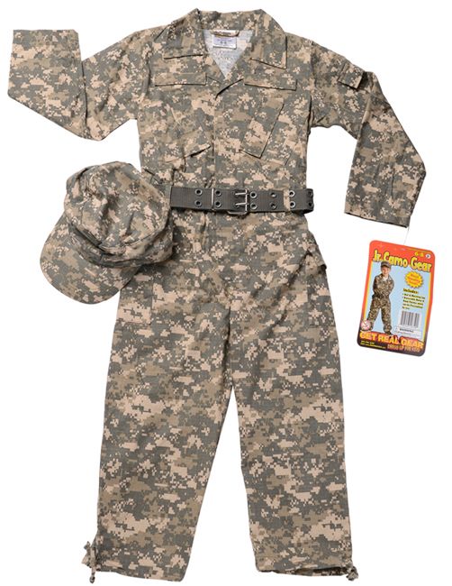 Camouflage Suit W/Cap & Belt