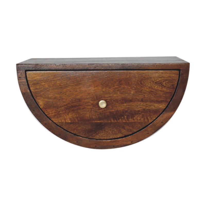 Chestnut Crescent Floating Nightstand