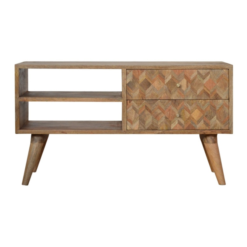 Assorted Oak-Ish Media Unit