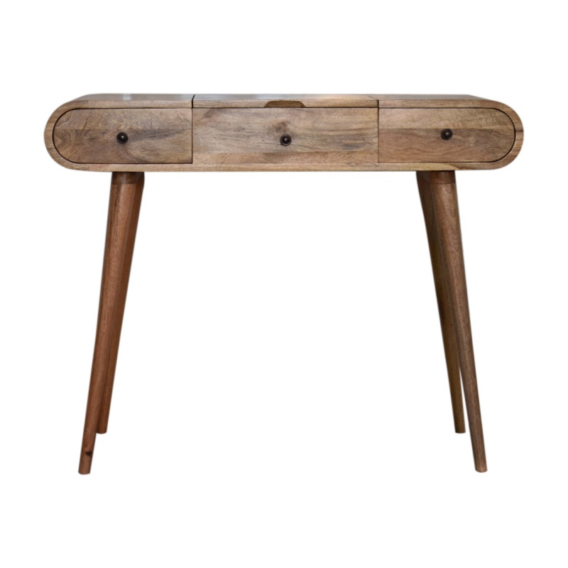 Oak-Ish Round Dressing Table