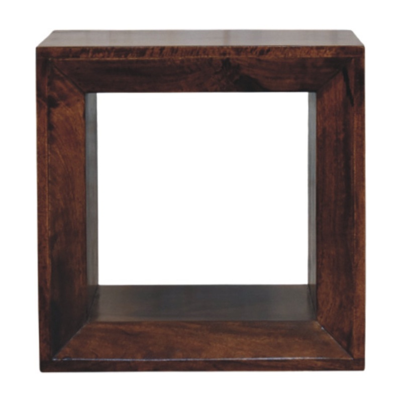 Solis Open California Walnut Side Table