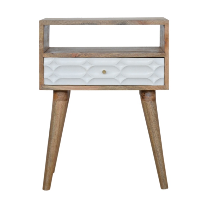 Capsule Nightstand With Open Slot