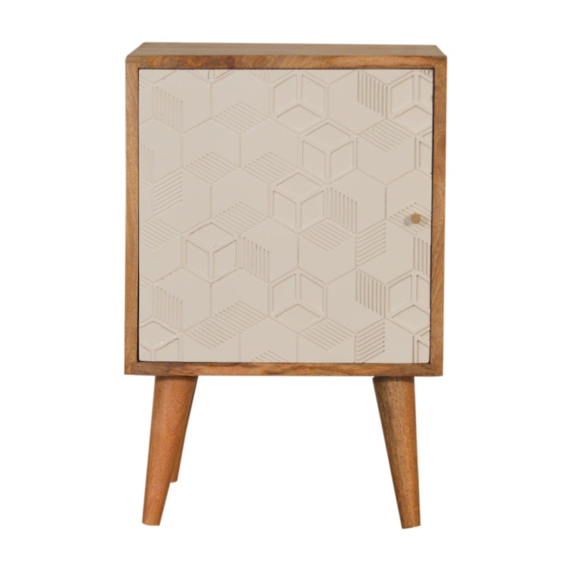 Acadia White Door Nightstand