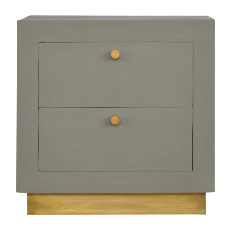 Sleek Cement Nightstand