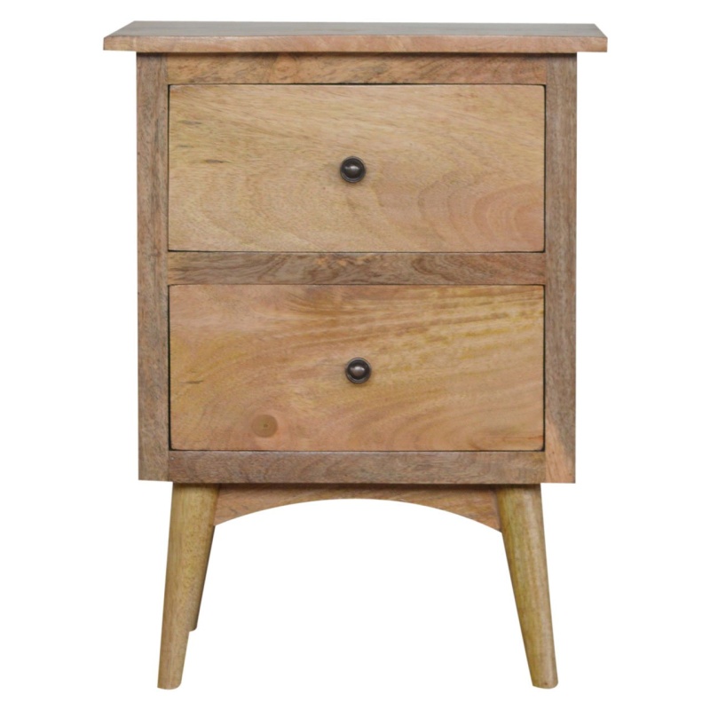 Nordic Style Nightstand With 2 Drawers