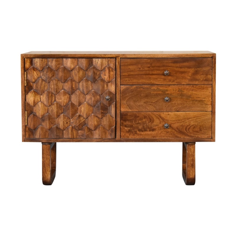 U-Chestnut Pineapple Sideboard