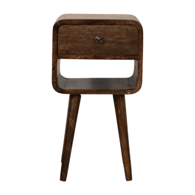 Rounded Open Shelf Bedside