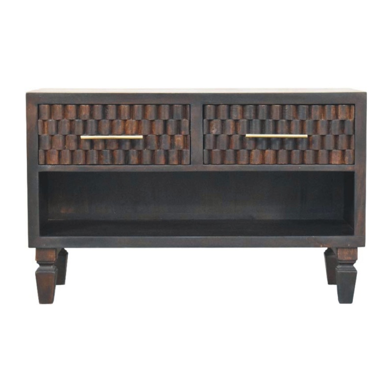 Cadiz Carved Shoe Storage Bench