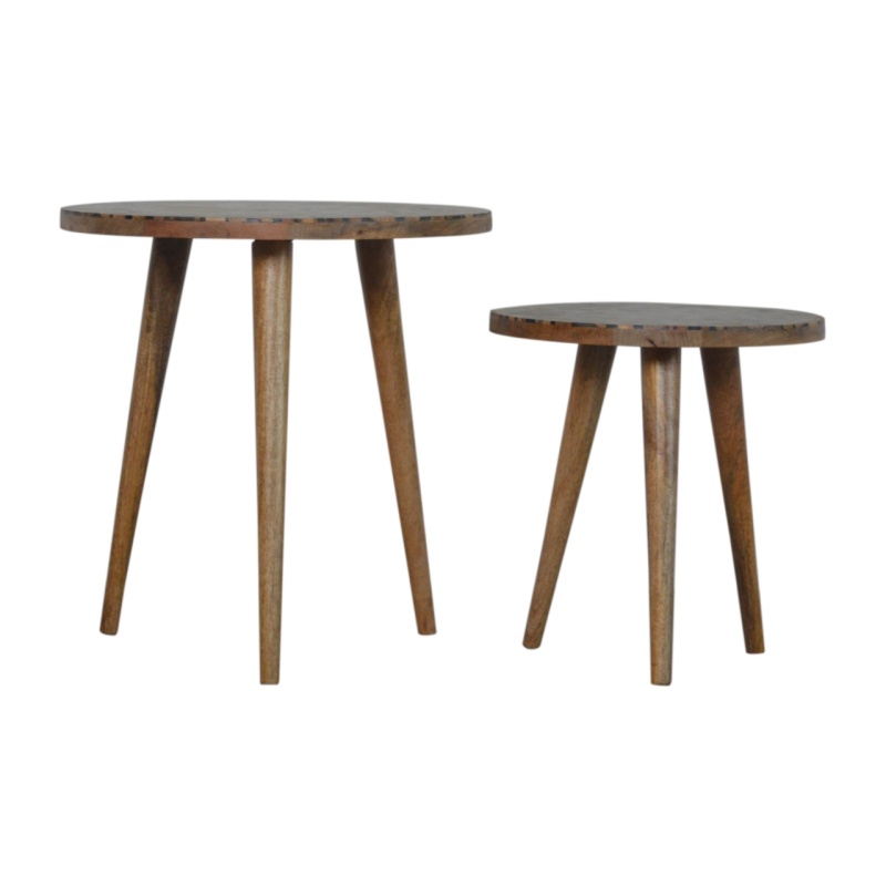 Tree Trunk Footstool Set Of 2