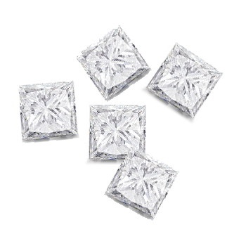 1 Ct. P/Cut White Diamond I1/I2 Clarity Lot Size 1.8-2.5 Mm