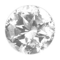 2 Mm Round White Topaz In AAA Grade