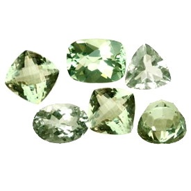 1490 Cts. Mix Shape Prasiolite (Green Amethyst) Lot Size 2-20 Ct