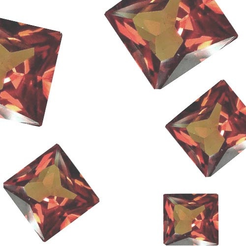 100 Carats Square Padparadscha Sapphire Commercial Lot 1-3 Mm