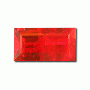 3.5x2 mm Baguette Shape Ruby in AA Grade