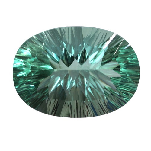100 Ct. Oval Rare Neon Green Fluorite