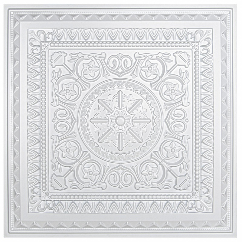 Art3d White PVC Drop Ceiling Tiles