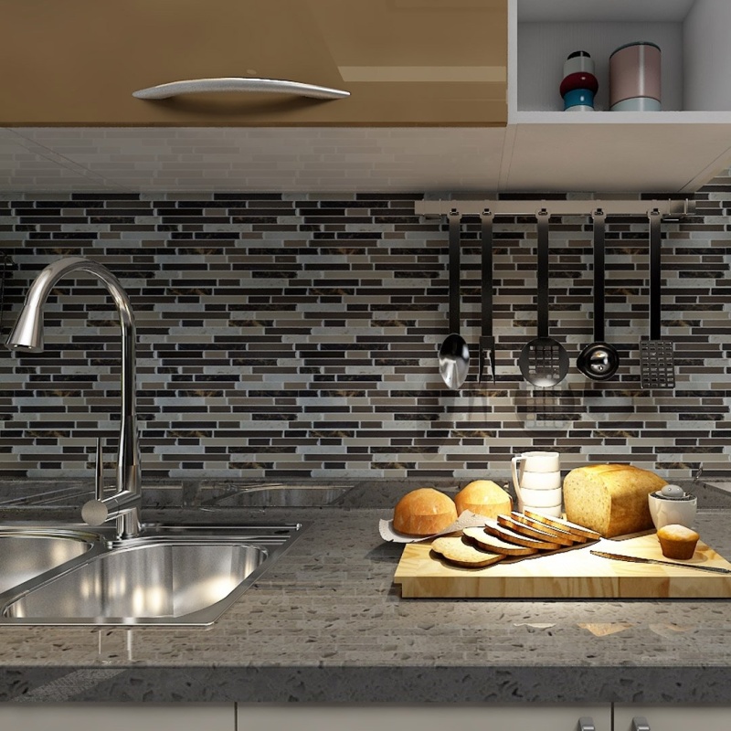 10 Sheets Peel and Stick Wall Tiles for Kitchen Backsplash