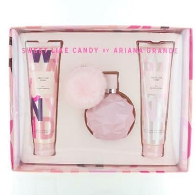 Sweet Like Candy Ariana Grande 3.4Oz Edp & 3.4Oz Body Souffle & 3.4Oz Sg