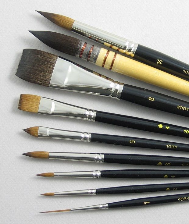 Trinity Brush Inspiration Set of 9 Art Brushes