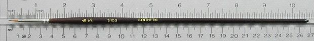 Trinity Brush Synthetic Hair 3103: Round Size 3 Brush