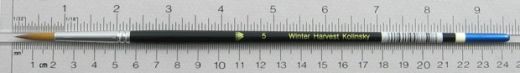 Winter Harvest Kolinsky Sable: Long Hair Round Size 5 Brush