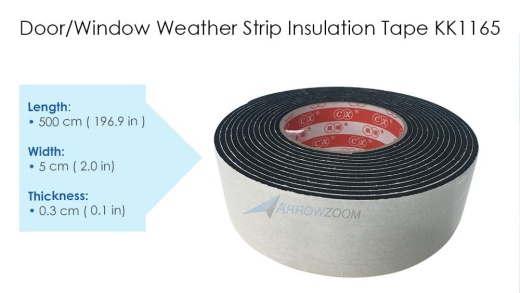 Arrowzoom Soundproof Weather Strip for Doors and Windows - 5
