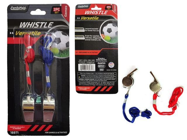 144 Pieces Whistle 2Pk/Set - Fitness And Athletics