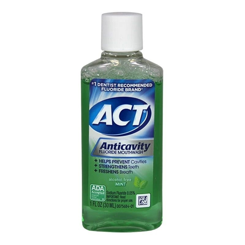 6 Pieces 1Fl Oz Act Anticavity Fluoride Mouthwash - Hygiene Gear