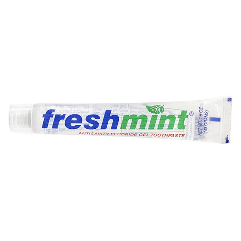 144 Pieces Freshmint 1.5 Oz. Clear Gel Anticavity Fluoride Toothpaste - Toothbrushes And Toothpaste