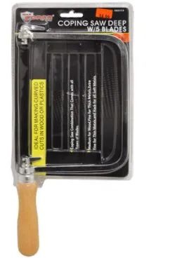 18 Pieces Coping Saw Set with 5 Blades - Saws for Woodworking and DIY Projects