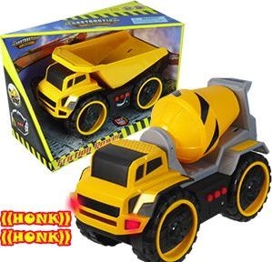 12 Pieces Friction Powered Construction Vehicles With Lights And Sound - Cars, Planes, Trains & Bikes
