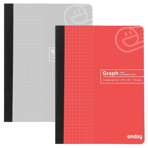 48 Pieces Composition Book Quad-Ruled 4-1" 100 Ct., Green - Note Books & Writing Pads