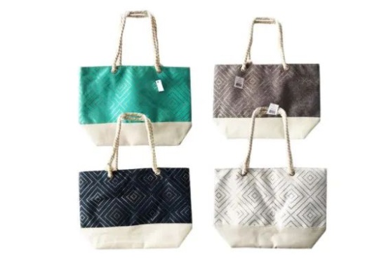 12 Pieces Canvas Tote Bag Foil Squares - Tote Bags & Slings