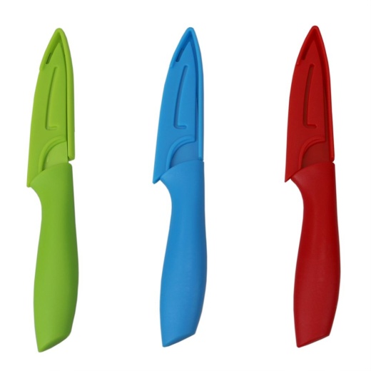 Home Basics Stainless Steel Paring Knife Set - 12 Pieces, Multi-Color