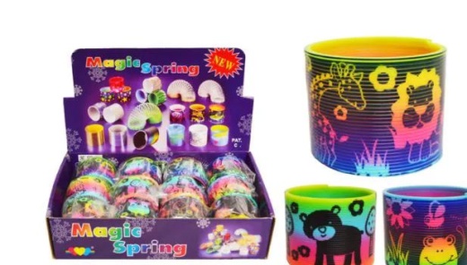 72 Pieces Slinky Jungle Animals - Light Up Toys
