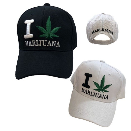 24 Pieces I Leaf Marijuana Ball Cap - Baseball Caps & Snap Backs