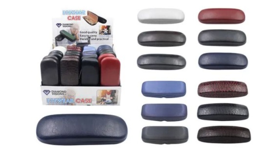 48 Pieces Hard Shell Eyewear Case for Reading Glasses