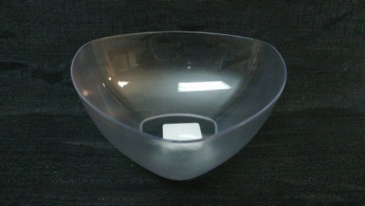 24 Pieces Plastic Clear Bowl Triangular - Plastic Bowls And Plates