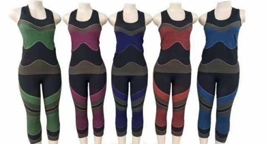 12 Pieces Women's 2 Piece Active Sets In Assorted Colors - Women's Active Wear Sets